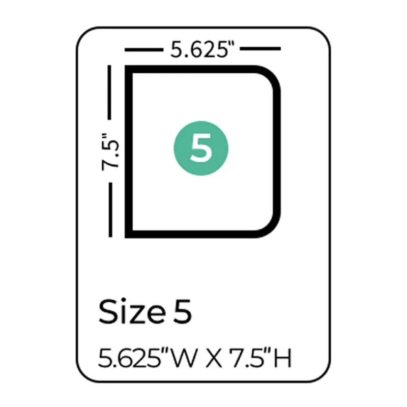 5.625 X 7.5 size board book