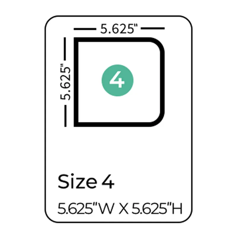 5.625X 5,625 size board book