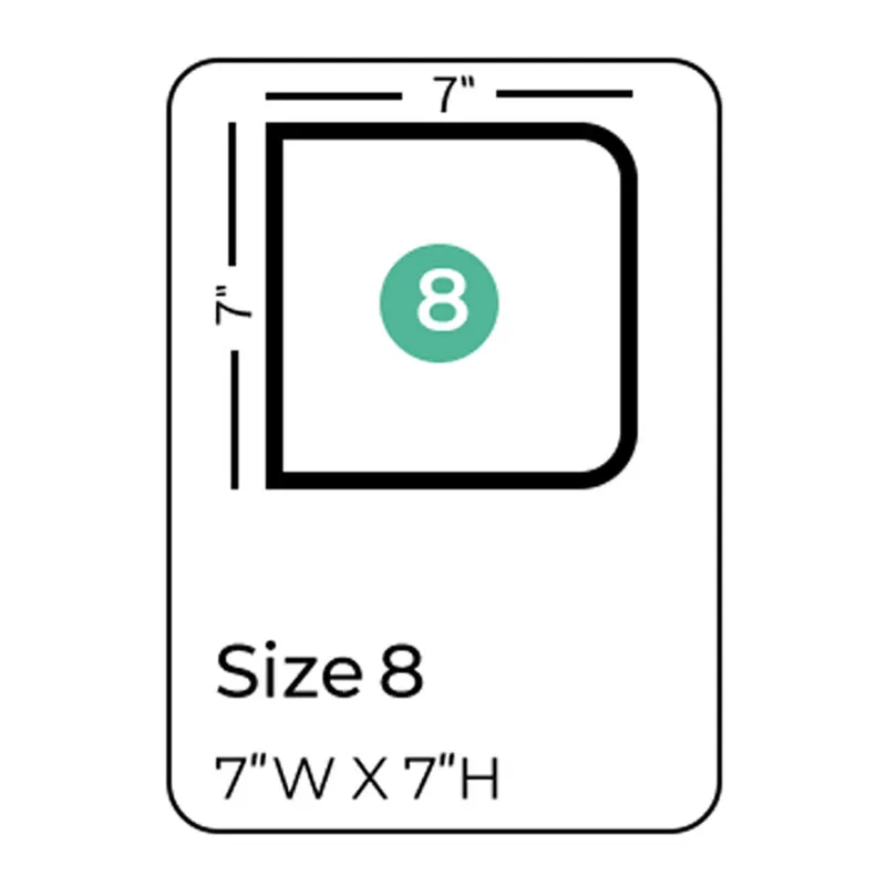 7 X 7 size board book