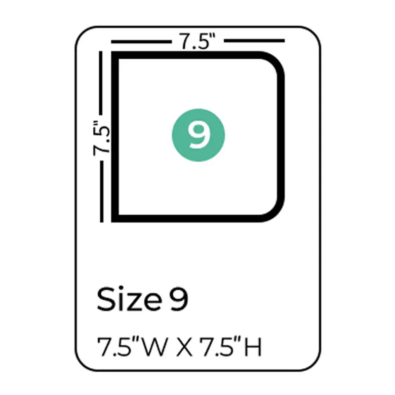 7.5 X 7.5 size board book