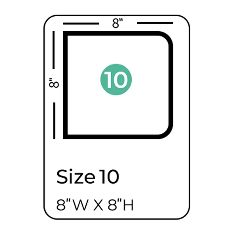 8 X 8 size board book