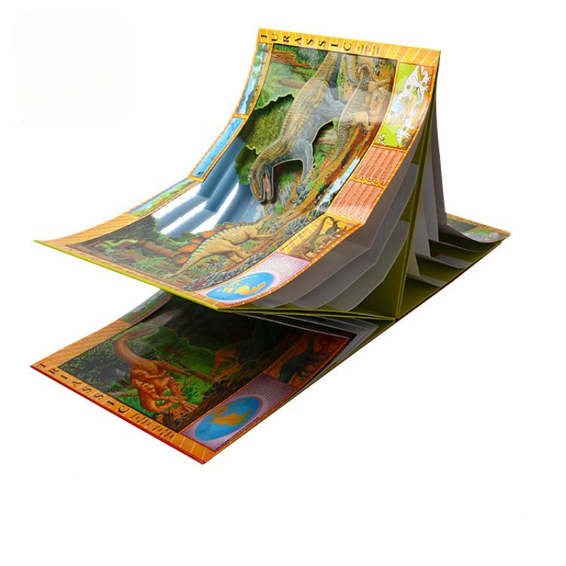 Custom Book Children Story Coloring Pop up Book Printing
