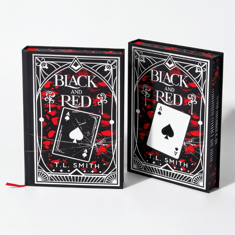 Finitura del bordo del libro nero con copertina rigida personalizzata