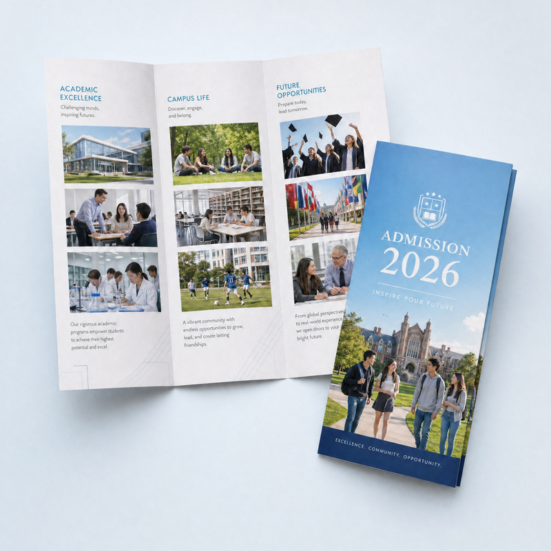 Custom Kids Learning Brochure Printing