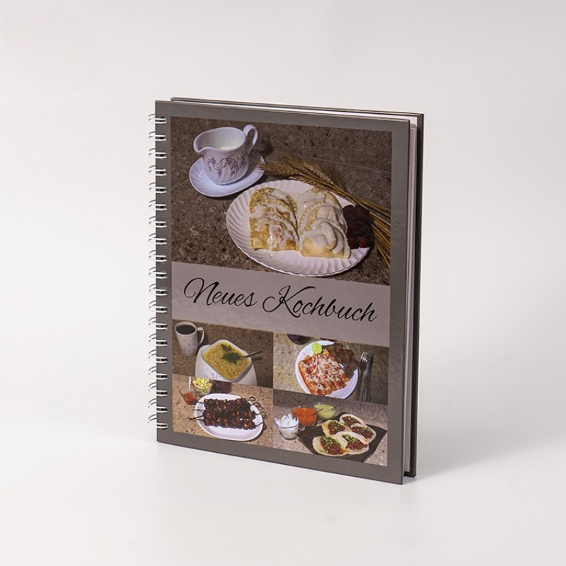 Custom Spiral Bound Cookbook Hardcover Erasable Dry Erase