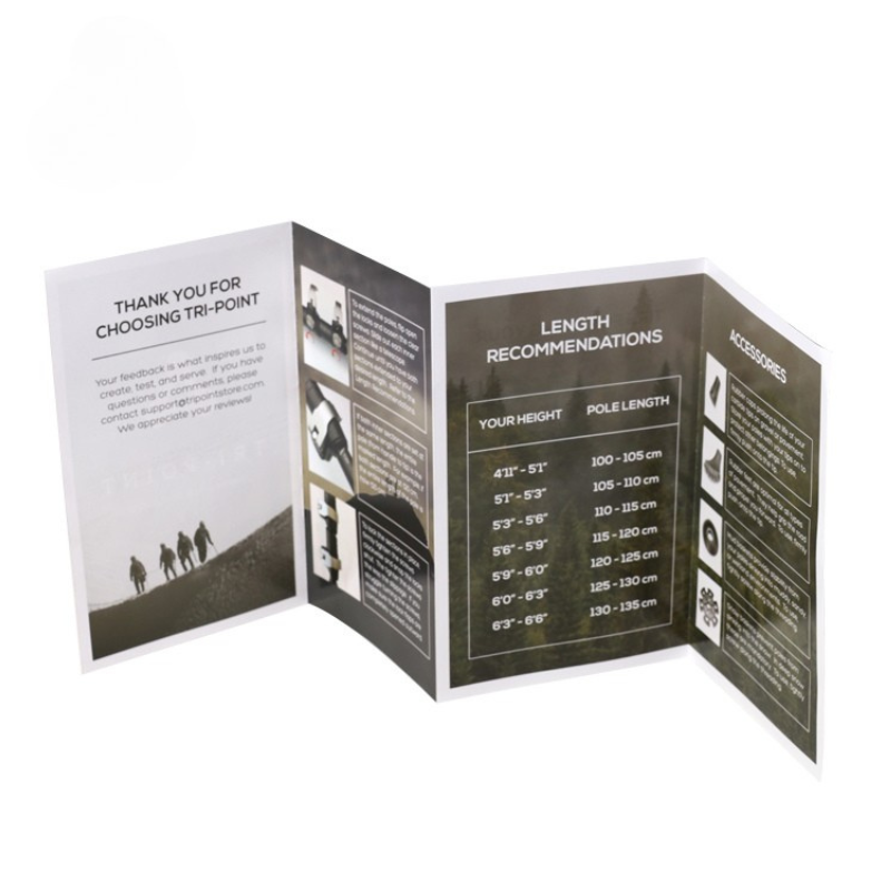 Custom Trekking Pole Instruction Brochure (2)