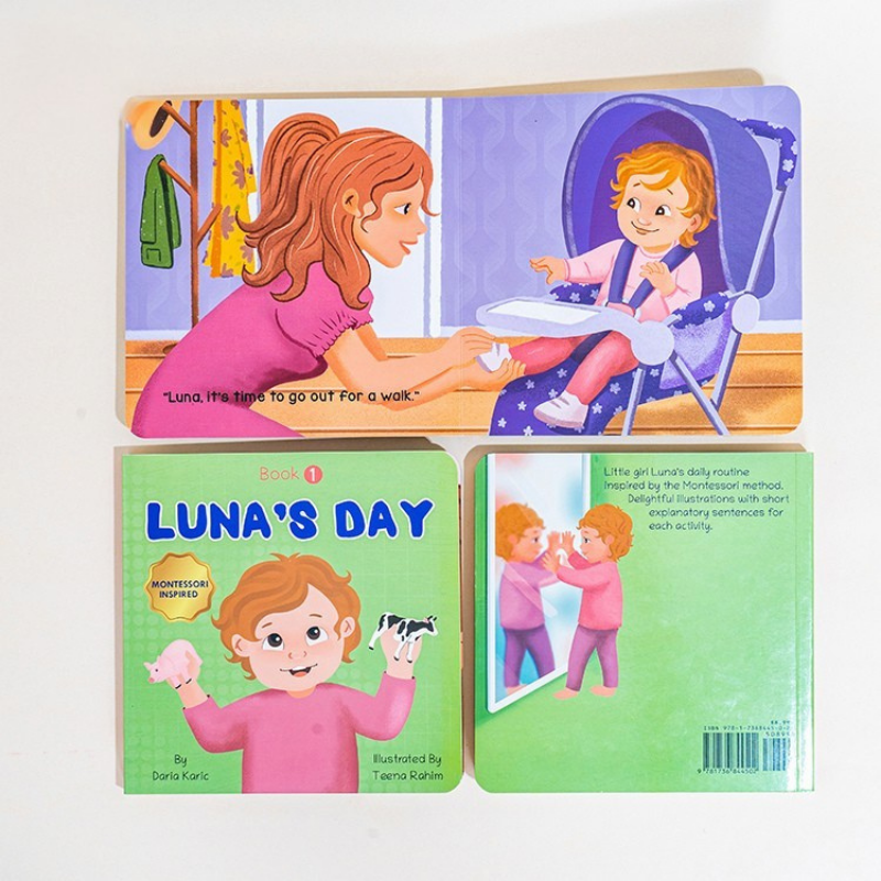 Custom Luna's Day Board Book Set