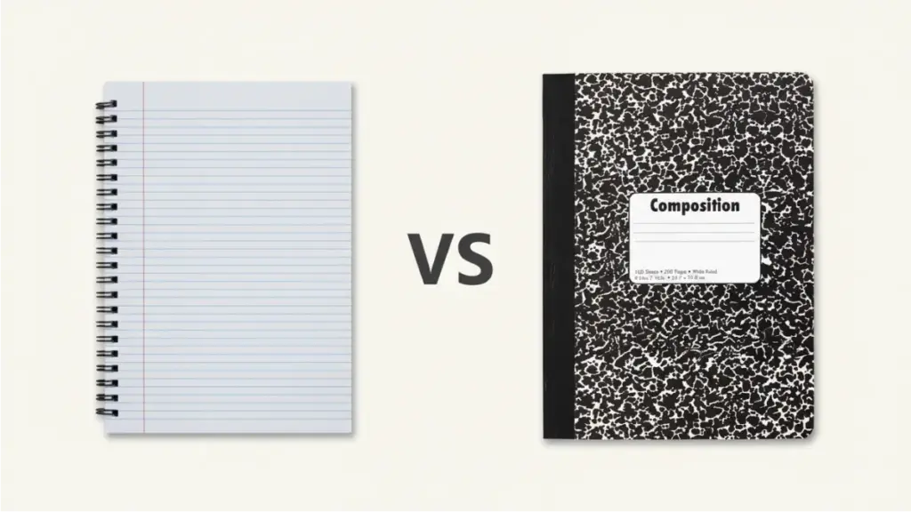 Spiral Notebook vs Composition Book