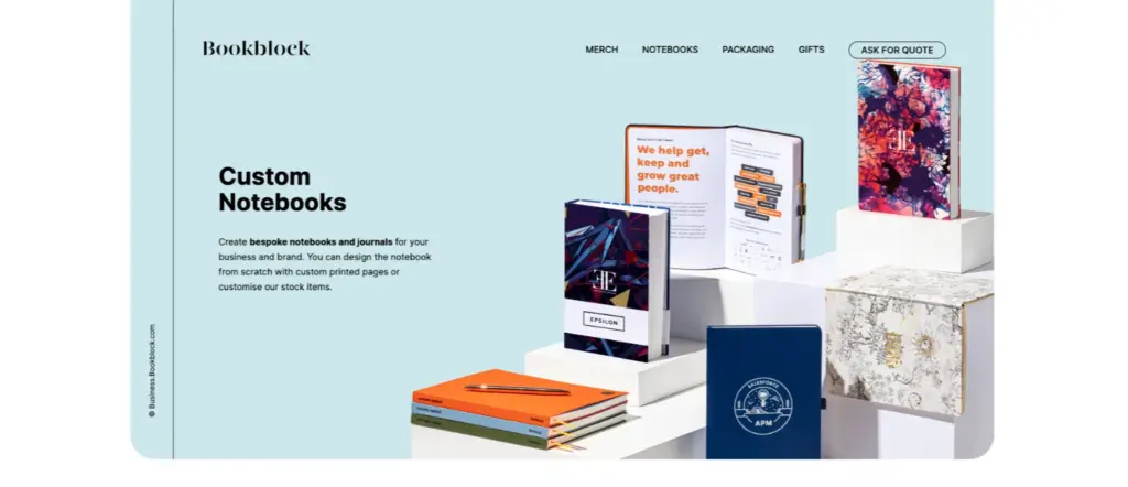 bookblock custom notebook manufacturer