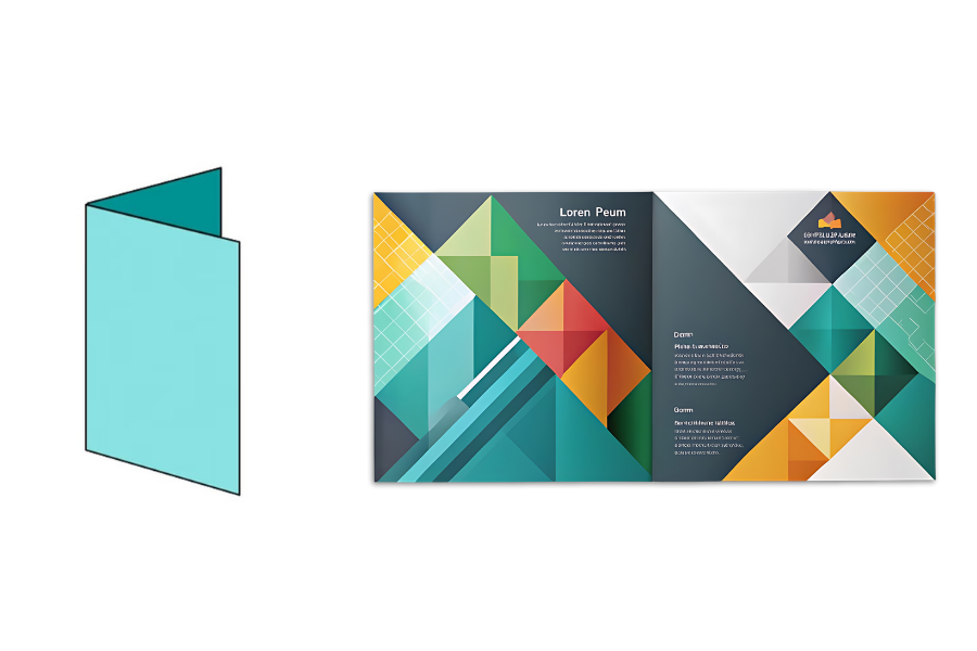 half fold brochure