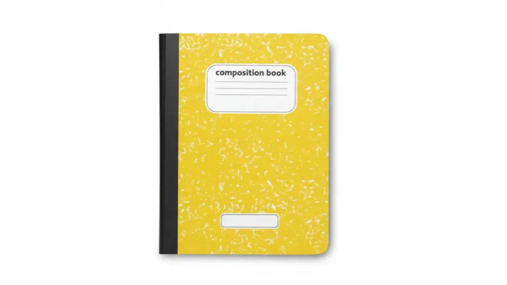yellow composition notebook pattern