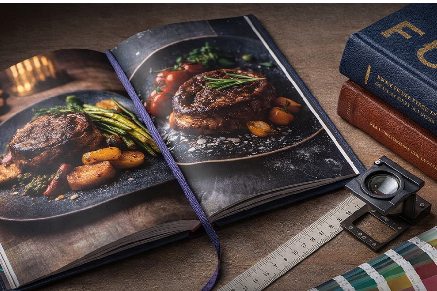 hardcover cookbook customized