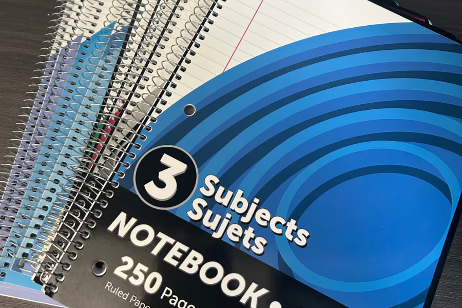 3 subject notebooks