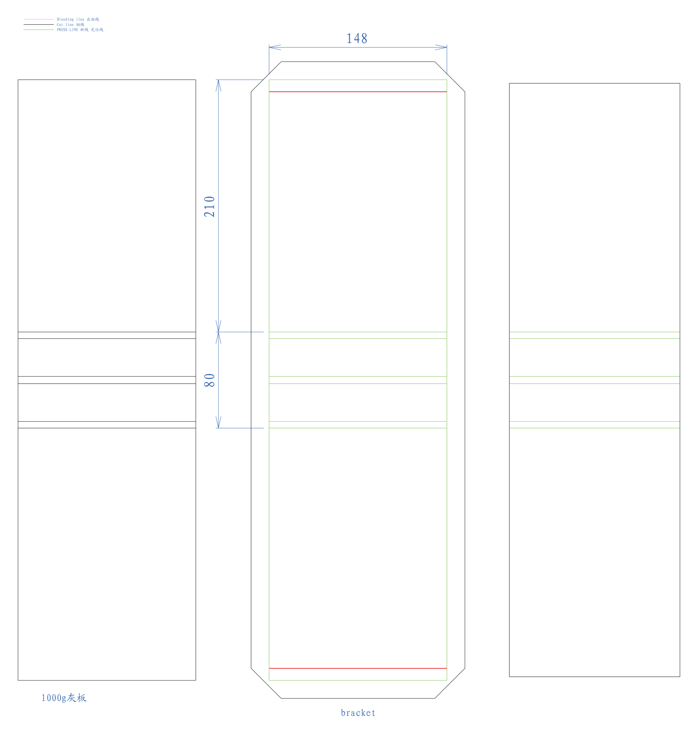 Standard A5 Easel Desk Calendar Dieline Template Preview