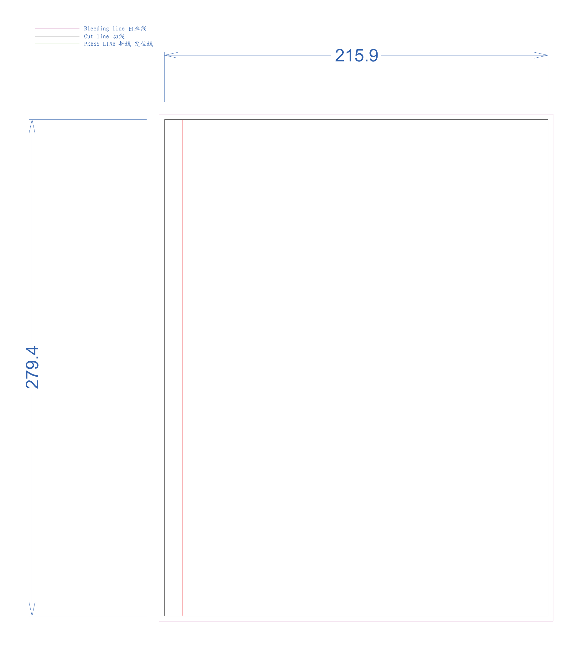 Spiral Bound Notebook Dieline Template Preview